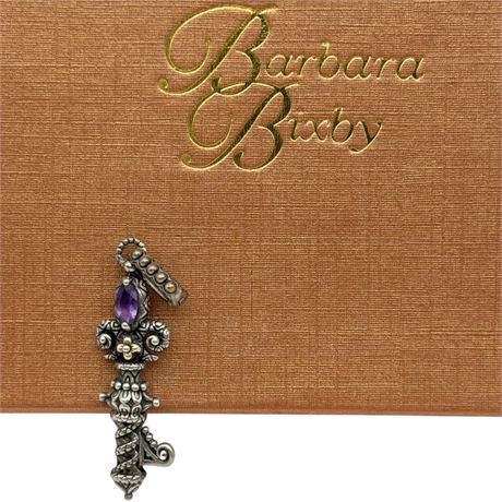 Barbara Bixy 925 / 18K Gold Amethyst Key Enhancer Pendant