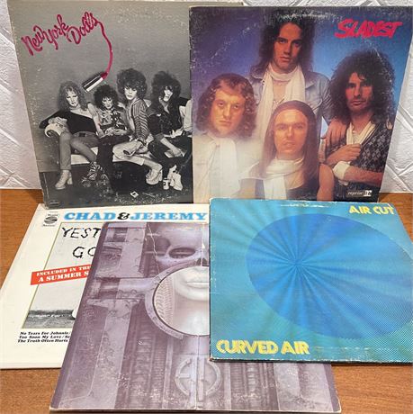 Curved Air, Slade, New York Dolls, Chad & Jeremy, Emerson, Lake & Palmer Vinyls