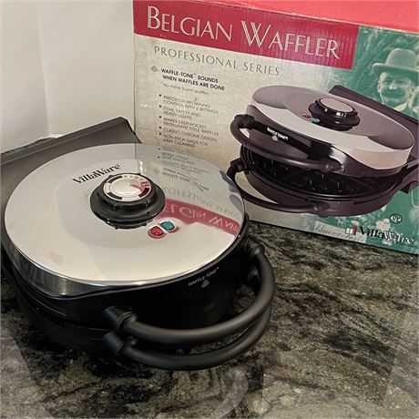 VillaWare Belgium Waffle Maker - Professional Series 3200 w/ Box