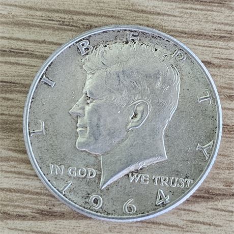 1964 Kennedy Half Dollar, Silver