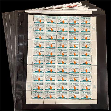 20 Full Sheets of Collectible Stamps