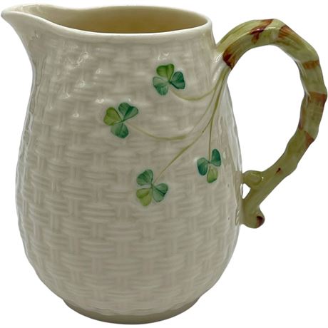 Vtg Belleek Shamrock Pitcher - 7th mark