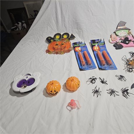 Assorted Halloween decorations