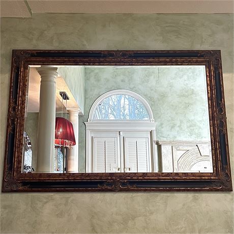 Large Hanging Beveled Glass Mirror by Entrée