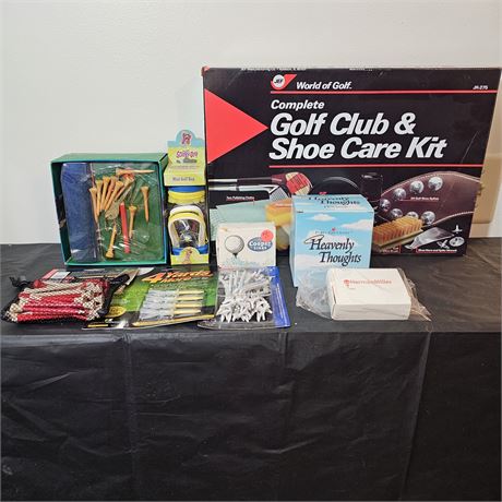 Golf Lot- Care Kit, Tees and More!