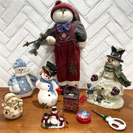 Decorative Snowmen Lot