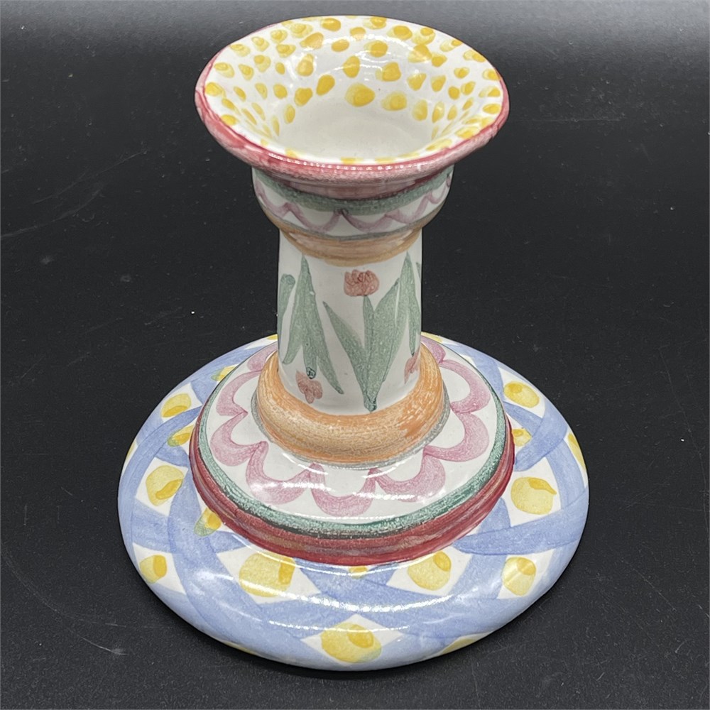 Blazing Auctions - Mackenzie-childs Aalsmeer Tulip Candle Holder W 