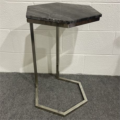Marble Top Accent Side Table