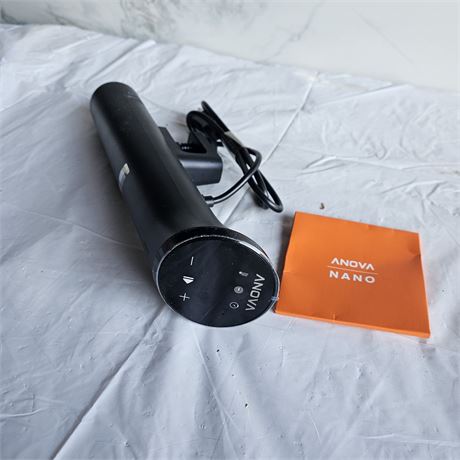 Anova Precision Cooker Nano sous vide machine.  This culinary device circulates
