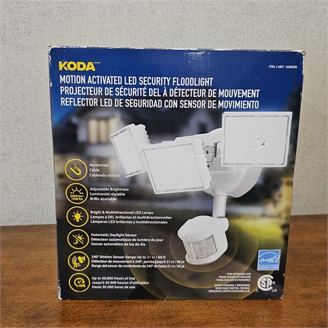 KODA Brand *NIB* Motion Activated LED Floodlight