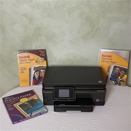 HP Photosmart 6510 e-All-In-One Series Printer, Scanner, & Copier w/ Photo Paper