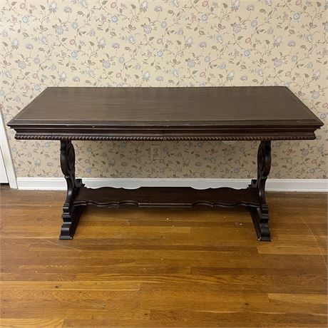 Solid Wood Entry Way Table with 2 Storage Drawers