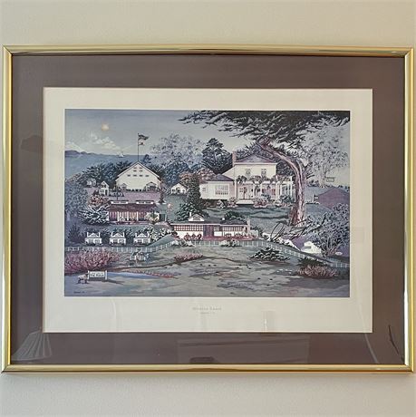1994 Signed Jacque "Mission Ranch Carmel, CA" Framed Print