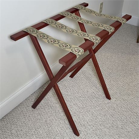Vtg Wooden Luggage Rack