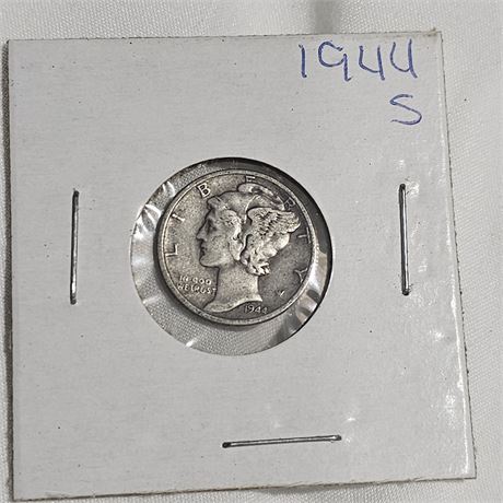 1944 S Mercury Dime Silver