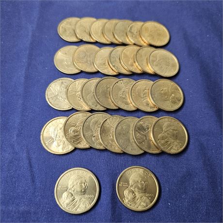 (30) Sacagawea $1.00 Coins~ All 2000's not researched