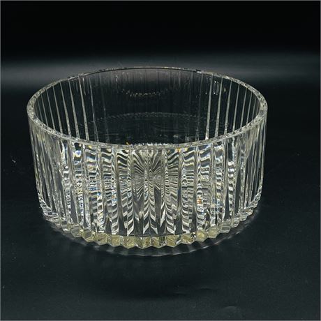 Contemporary Style Crystal Serving Bowl