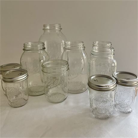 (9) Canning Mason Jars