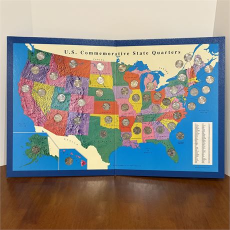 Full Collectors Map - U.S. Commemorative State Quarters