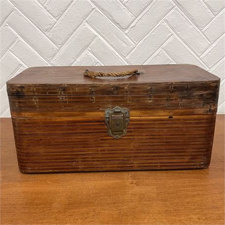 Antique Wood Tackle Box