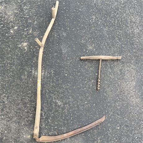 Primitive Scythe & Hand Drill