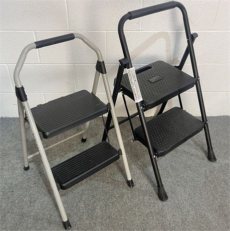 (2) Folding Step Stool Ladders by Gorilla Ladders & Unbranded