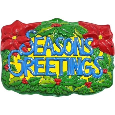 1981 Empire Plastics "Seasons Greetings" Sign