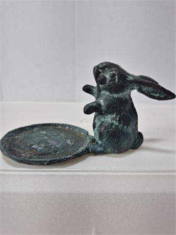 Cast Metal Brass Bunny Rabbit Andrea by Sadek