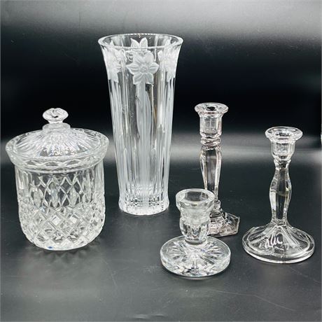 Cut Crystal Decorative Accessory Collection