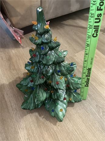 Vtg 1970s Atlantic Mold Ceramic Christmas Tree