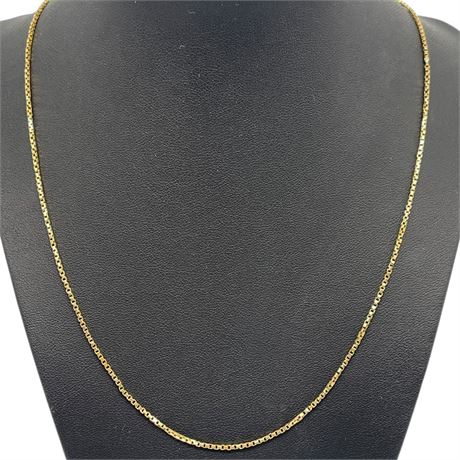 14K Yellow Gold Italian 20” Chain