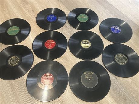 Vintage 78 RPM Records Lot Various Artists