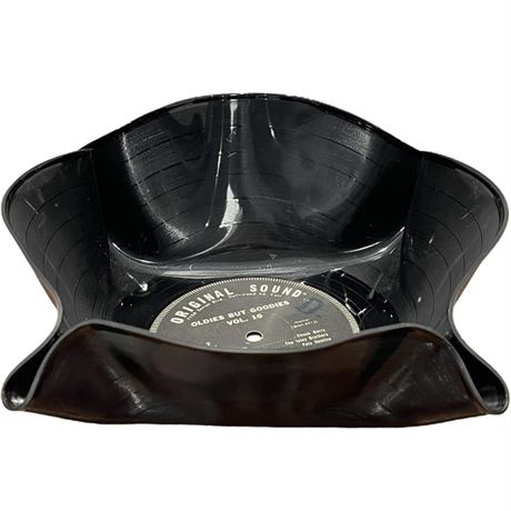 Art Deco Molded Record Bowl