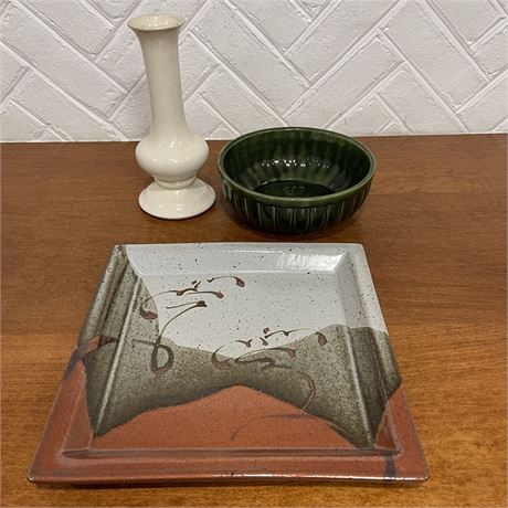 Signed Hand-Made Pottery Pieces
