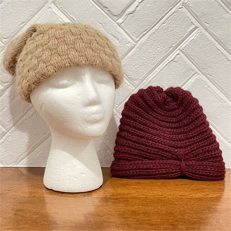 Cute Pair of Knitted Women's Hats