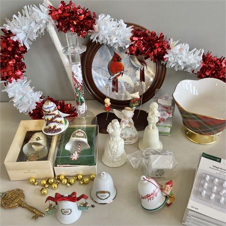 Variety of Christmas Collectibles and Decor