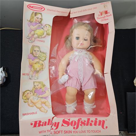12" Lively Softskin Baby Doll by Horsman NOS