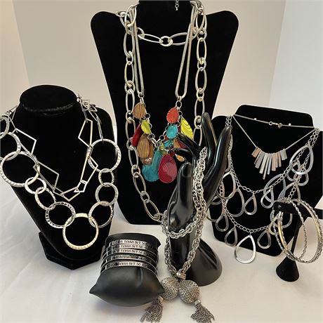 Silver Toned Costume Jewelry