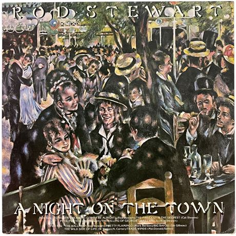 1976 Rod Steward "A Night on the Town" Vinyl Record