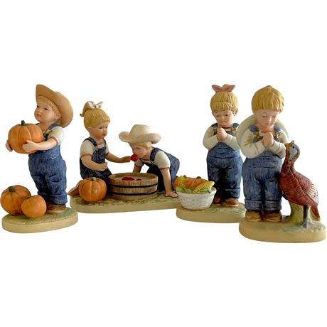 Homco Denim Days Collectible Figurines