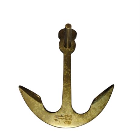 Vintage Nautical Cabin Decor Brass anchor Candleholder