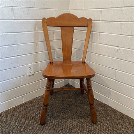 Vintage Solid Maple Side Chair