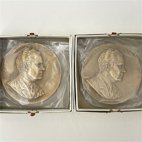 (2) 1969 US Richard Nixon Presidential Medals - 1 Sealed