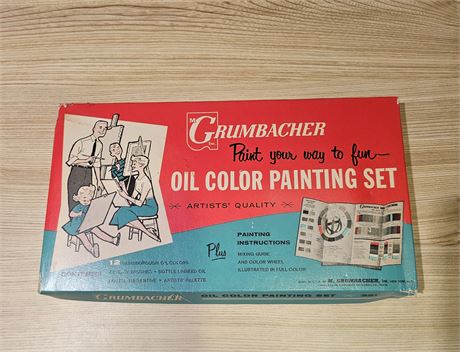 Vintage Oil Color Paint Set