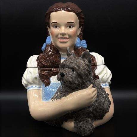 Rare The Wizard of Oz Dorthy and Toto Limited Edition Cookie Jar