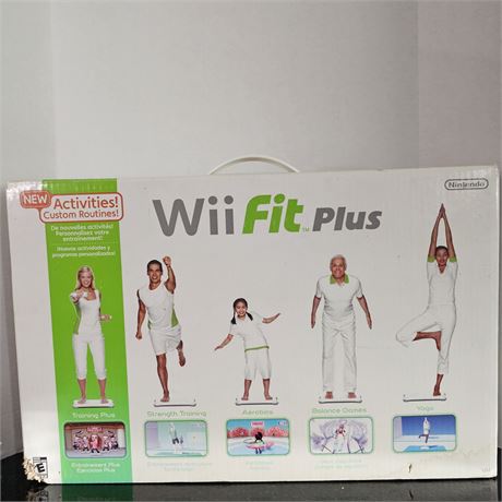 Nintendo Wii Fit Plus Balance Board w/Game, NIB
