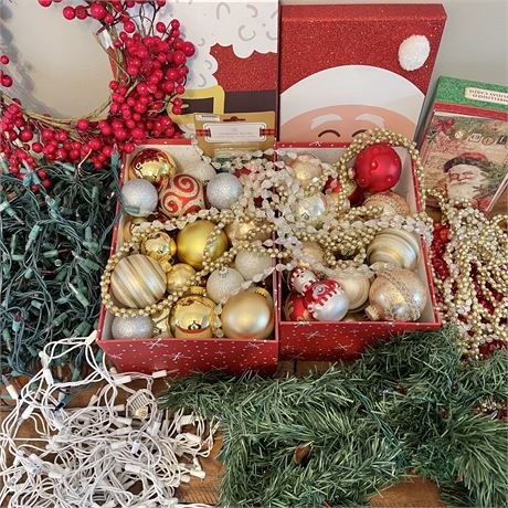 Christmas Bundle! Ornaments, Light Strands, Garland, Gift Boxes, Cards & More!