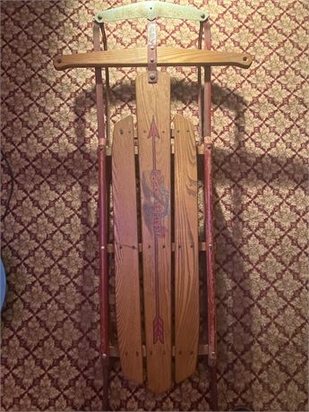 Flexible Flyer Wooden Sled Model