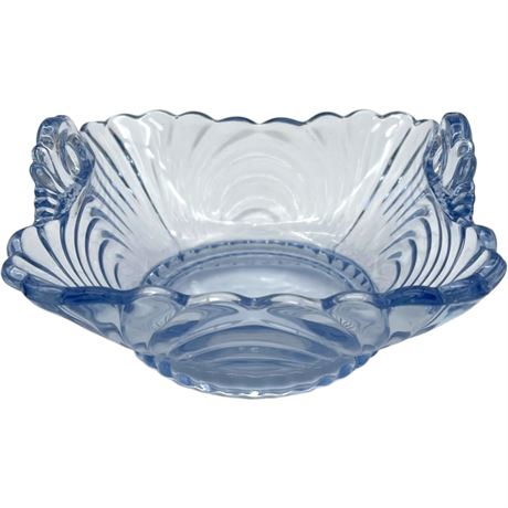 Cambridge Caprice Moonlight Blue Glass Bowl