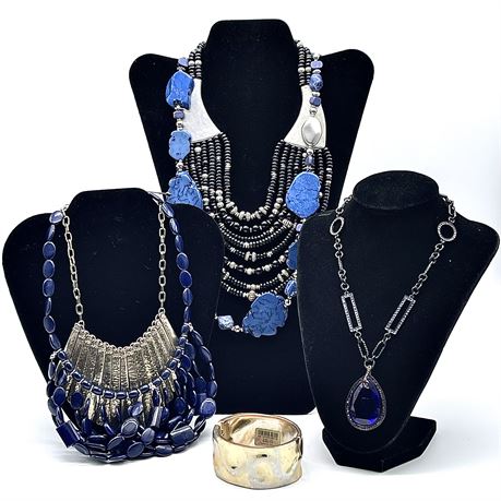 New and Used - Chico's and More - Blue & Silver Toned Costume Jewelry